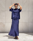 T-SHIRT OVER IN SATIN NORA NIGHT