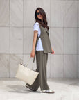 GILET ANAIS VERDE MUD