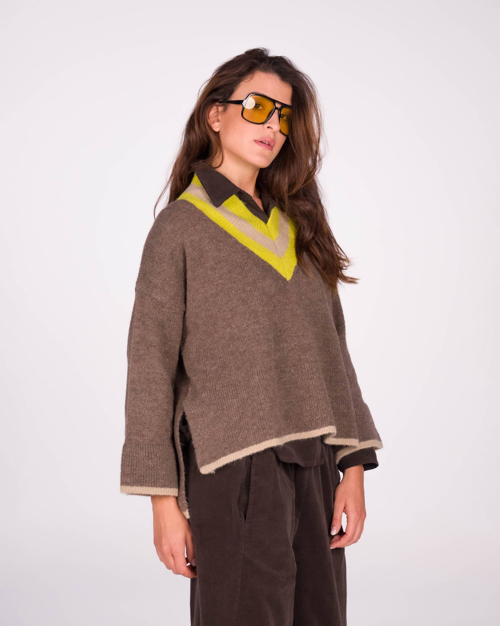 PULL ELIZA FANGO BEIGE LIME