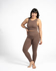 SEAMLESS LEGGINGS ALTHAEA SMOOTH COFFEE