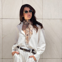 CAMICIA IN LINO VISCOSA MISTRAL BIANCO