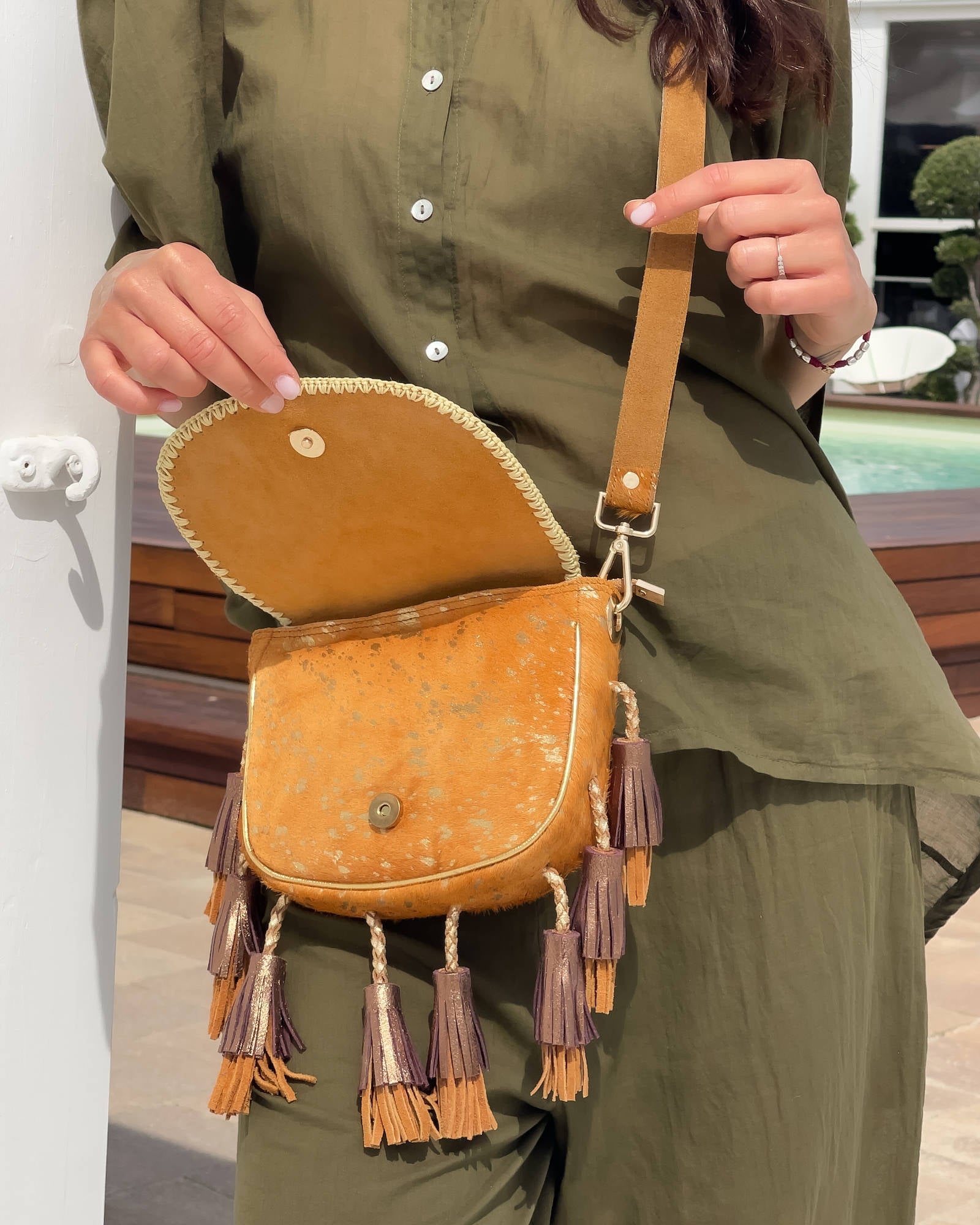 BORSA COACHELLA MIELE