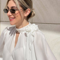 BLUSA IN GEORGETTE EUDORA PANNA