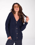 CARDIGAN SAMIRA BLU SCURO