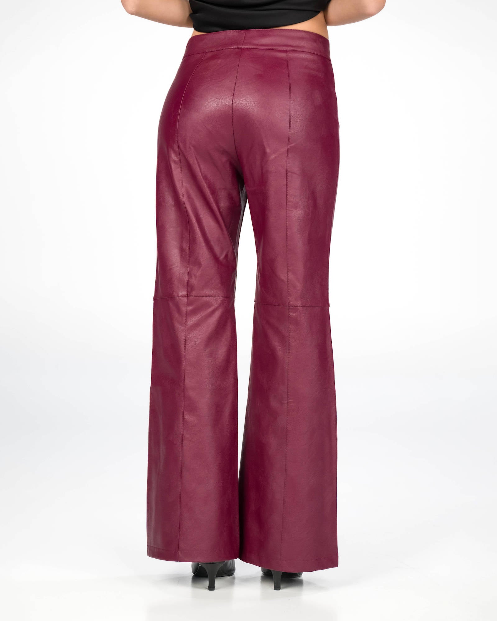 PANTALONE ECOPELLE PETER BORDEAUX