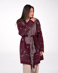 KABAN PAISLEY BORDEAUX