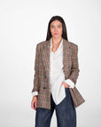 GIACCA CAPPOTTO CHECK OVER ALPINO