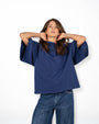 T-SHIRT OVER LINDSEY BLU NAVY