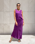 TOP SPALLA LARGA NORA IN SATIN SICILIA