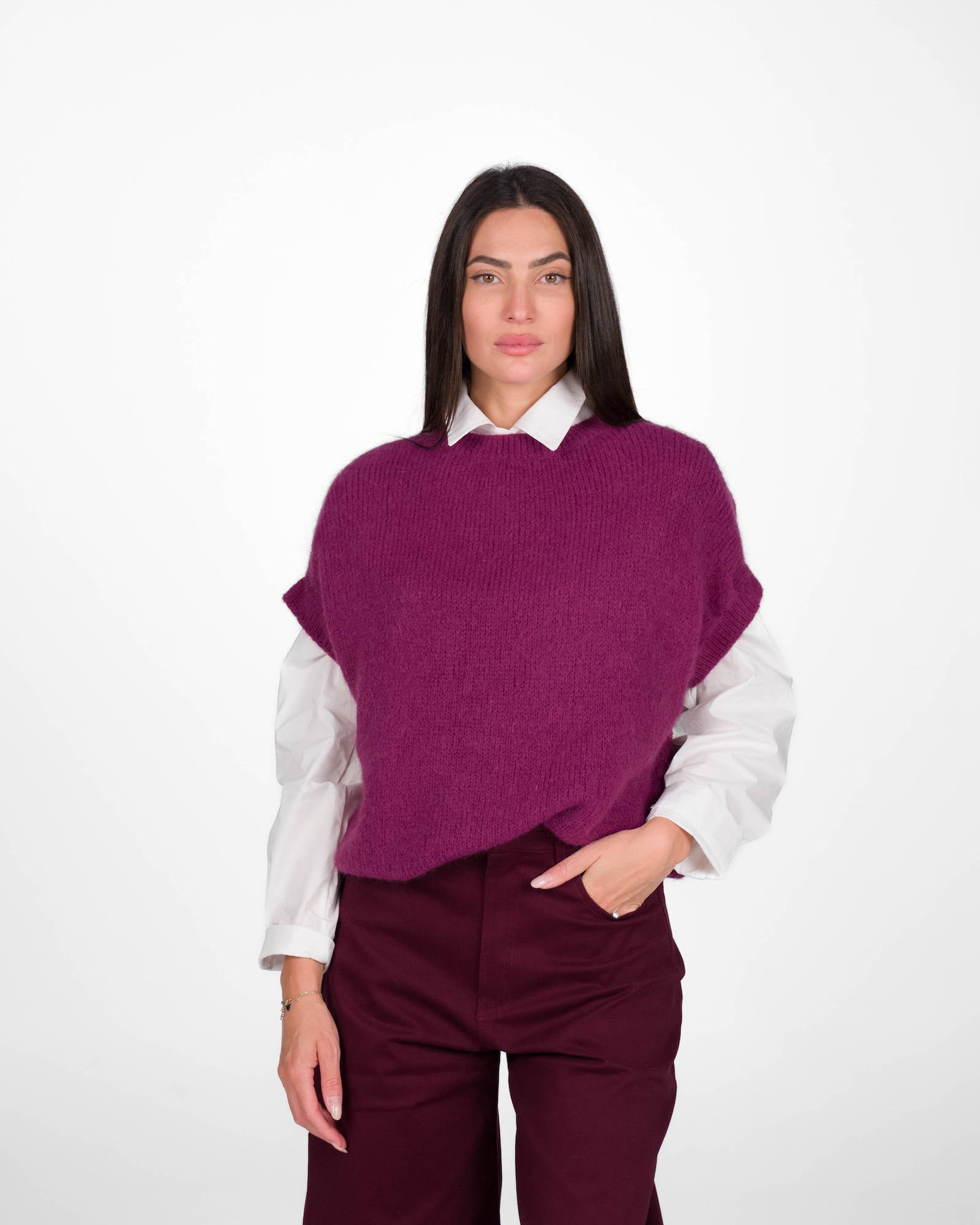 MAGLIA SENZA MANICHE ALICE VIOLET DAMSON