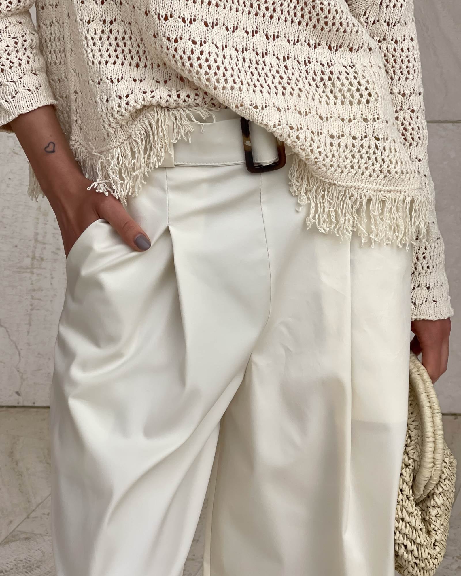 PANTALONE SOPHIA VANIGLIA