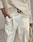 PANTALONE SOPHIA VANIGLIA