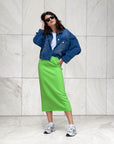 GONNA IN FELPA GINNY HOT GREEN