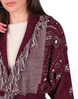 KABAN PAISLEY BORDEAUX
