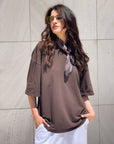 T-SHIRT HELENA CIOCCOLATO