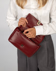 BORSA VENEZIA BURGUNDY