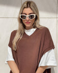 GILET IN MAGLIA LEXA CHOCO