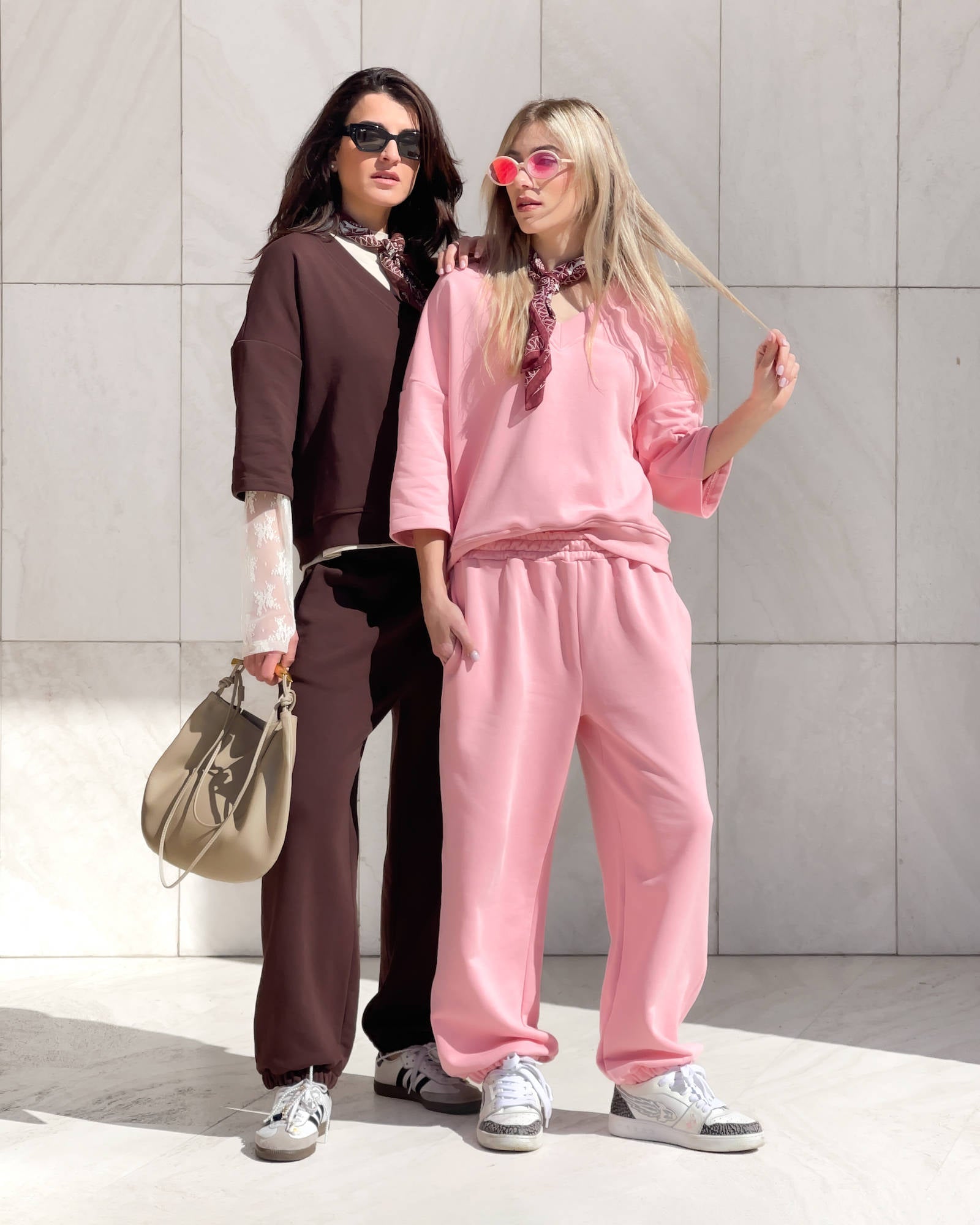 PANTALONI FELPA LEMONI ROSA