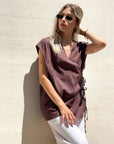 BLUSA INCROCIO DORIS CHOCO