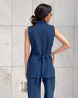 GILET ANAIS BLU