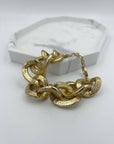BRACCIALE A CATENA GRANDE PITONATA ORO