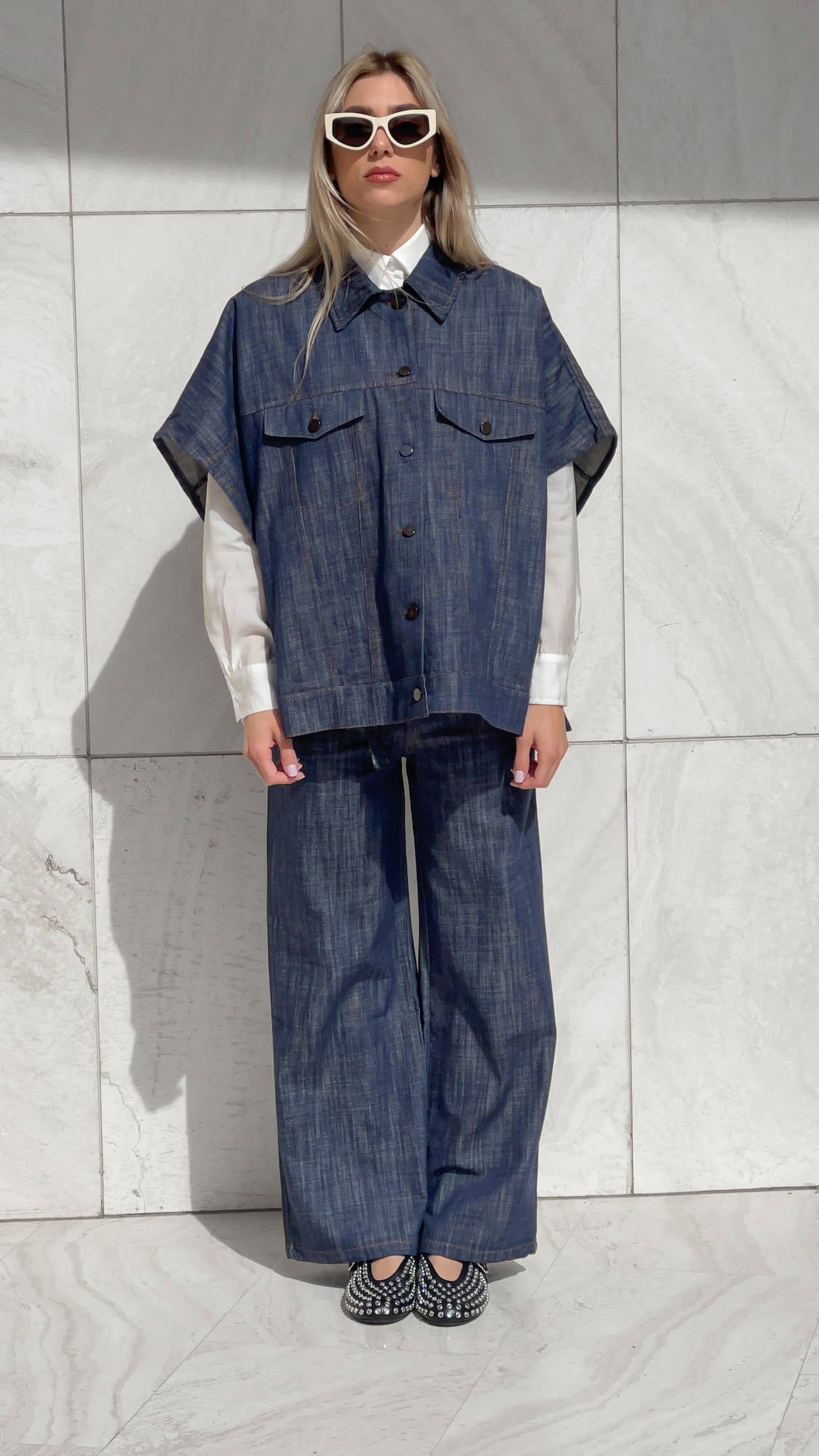 PANTALONE DENIM FRANKLIN BLU