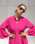 ABITO CLAUDIA MAGENTA