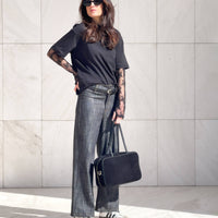 T-SHIRT PARFAIT CON PIZZO NERO
