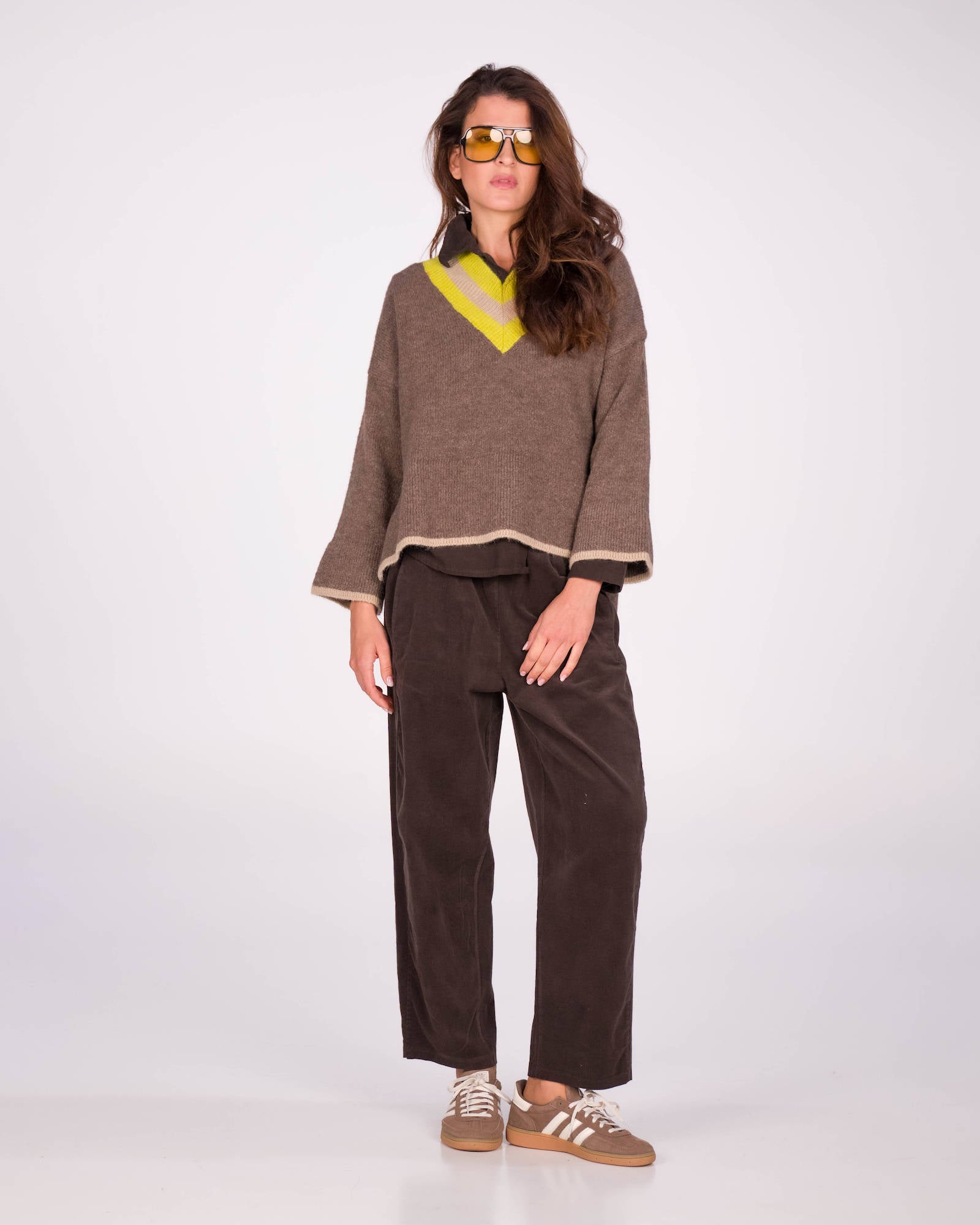 PULL ELIZA FANGO BEIGE LIME