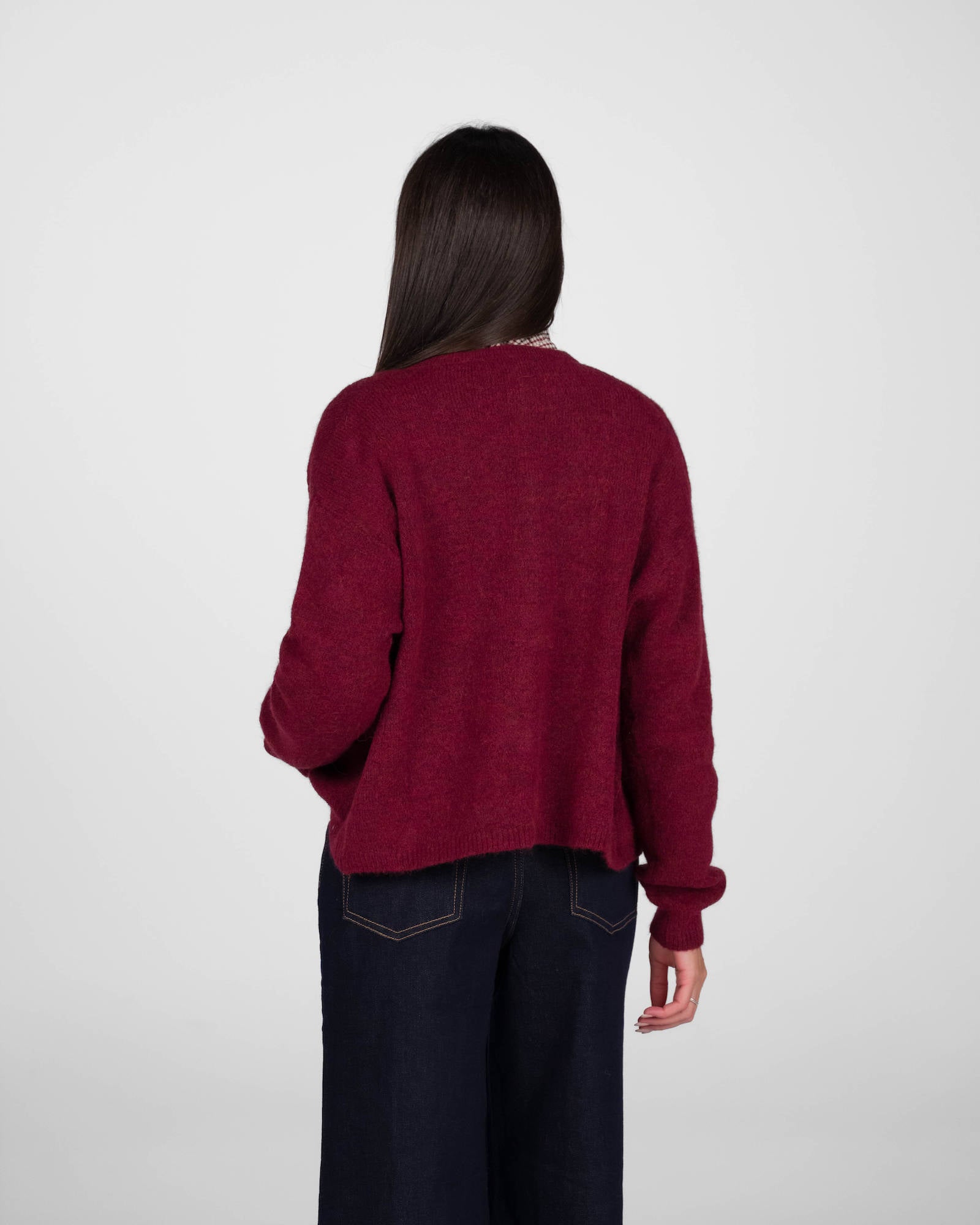CARDIGAN LEA BORDEAUX