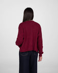 CARDIGAN LEA BORDEAUX