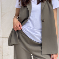GILET ANAIS VERDE MUD