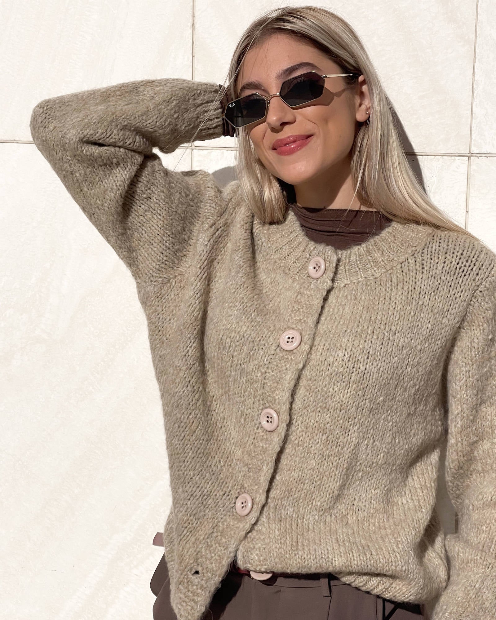 CARDIGAN KATRINA COMFY TAUPE