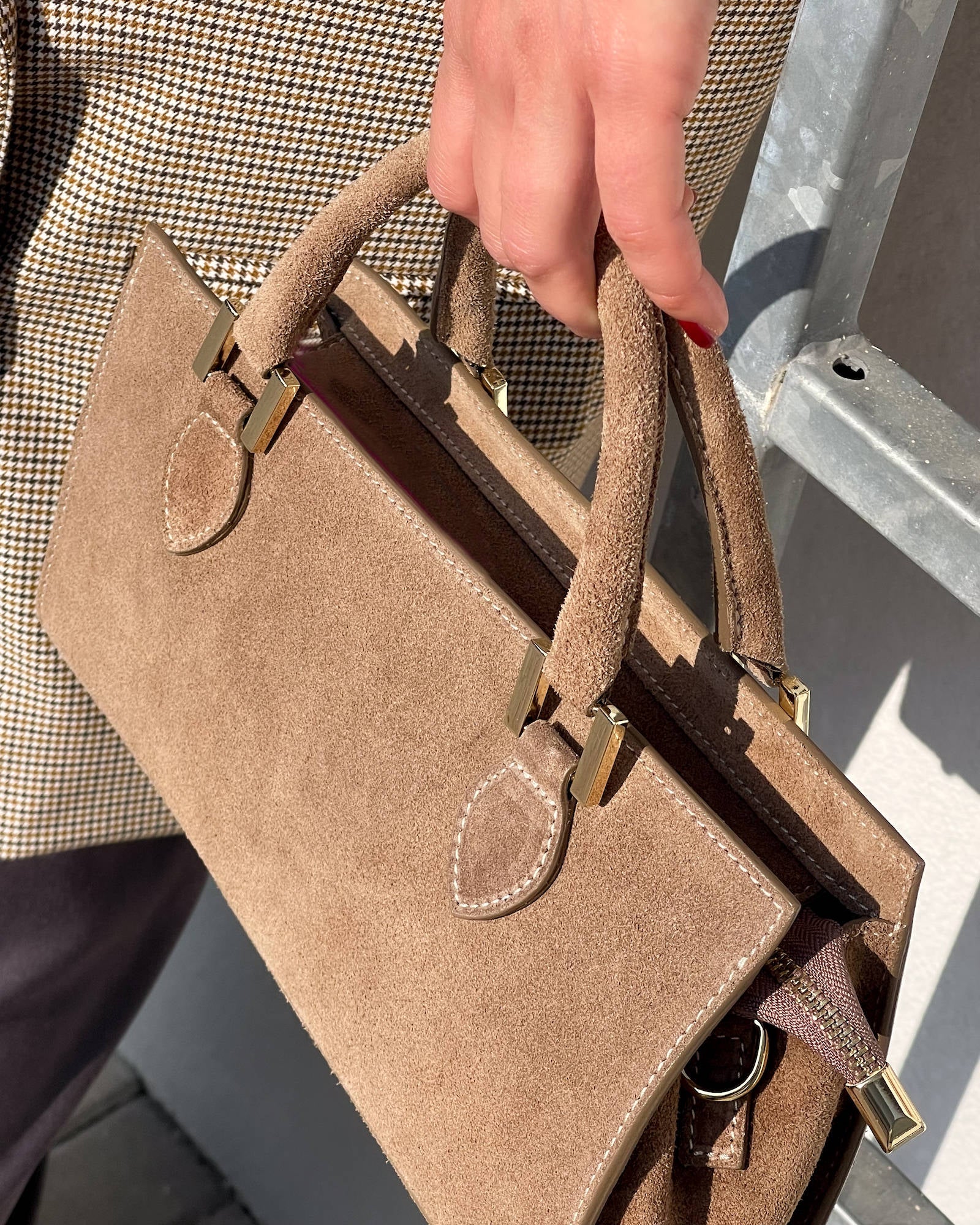 BORSA IN PELLE CELINA TAUPE