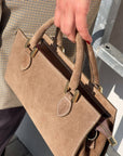 BORSA IN PELLE CELINA TAUPE