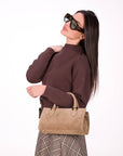BORSA IN PELLE CELINA TAUPE