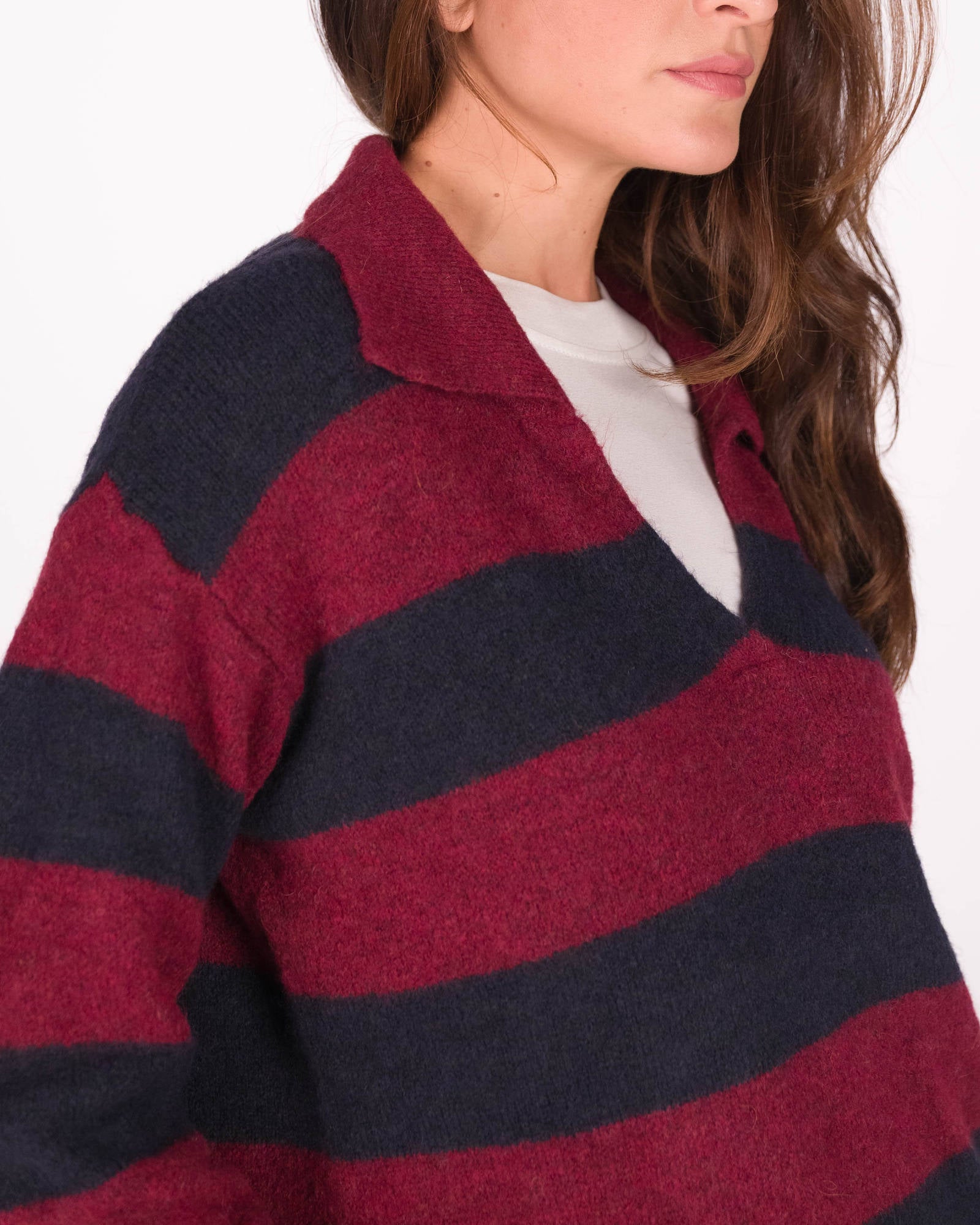 PULL JENNY BORDEAUX BLU