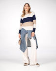PULL CASHMERE BLEND RAQUEL BLU PANNA