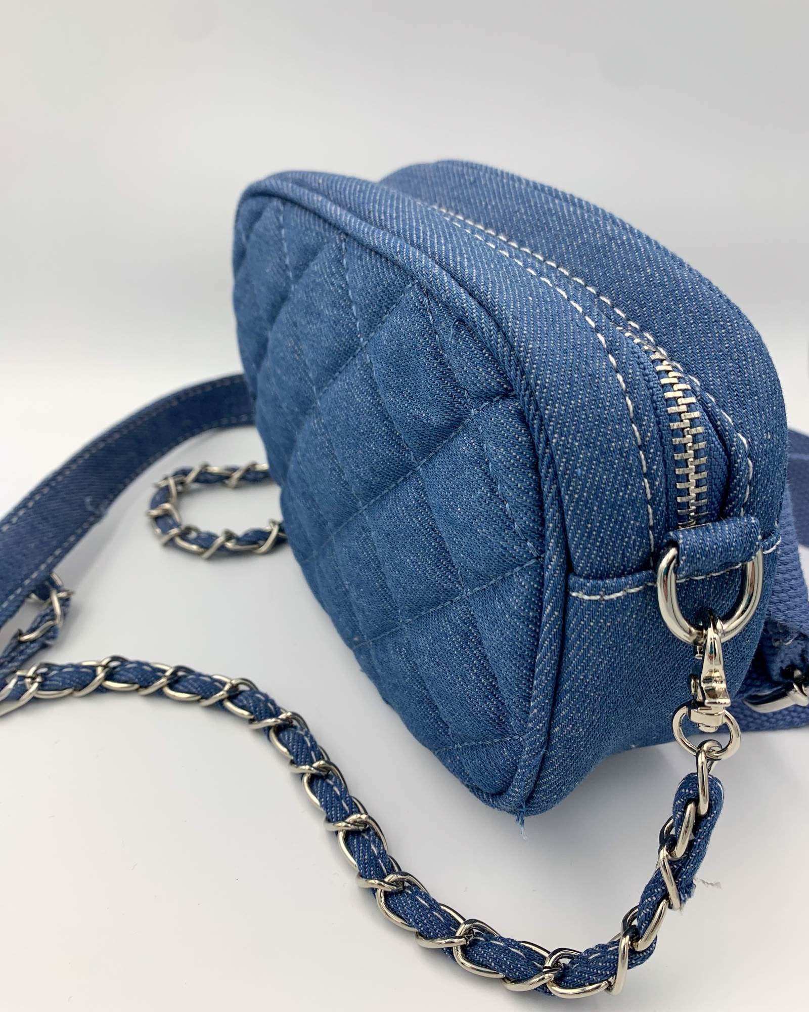 BLUE JEAN BUM BAG DENIM CHIARO