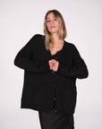 CARDIGAN ASTRAT NERO