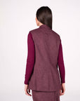 GILET MORGAN BORDEAUX
