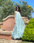 LONG DRESS SICILY ACQUAMARINA