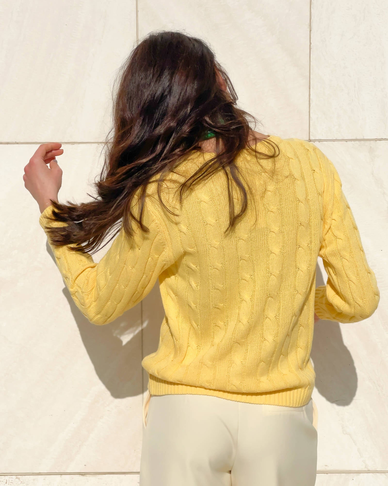 PULL A TRECCE ARIEL GIALLO