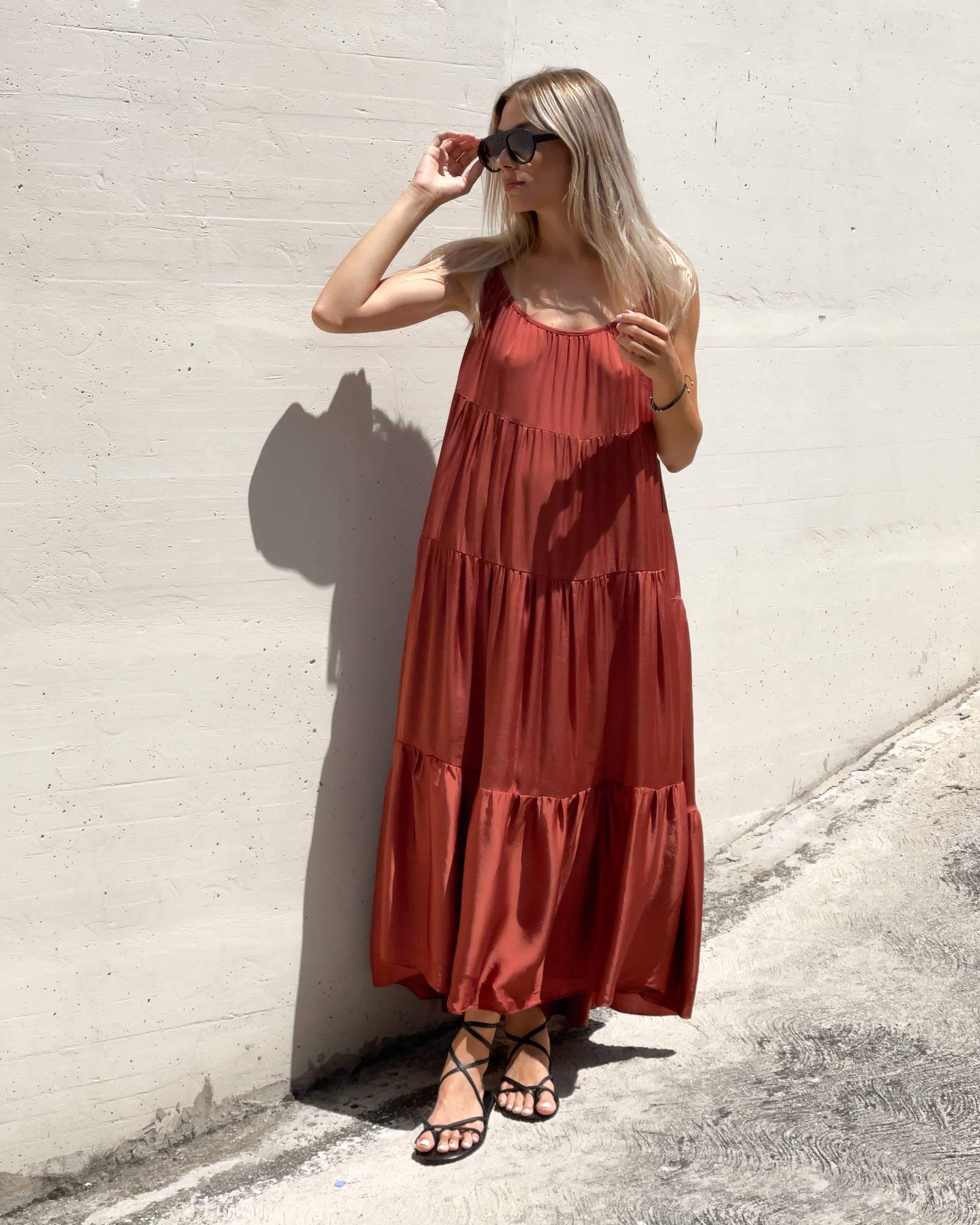 LONG DRESS DAFNE BRUCIATO