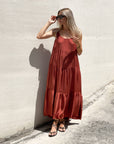 LONG DRESS DAFNE BRUCIATO