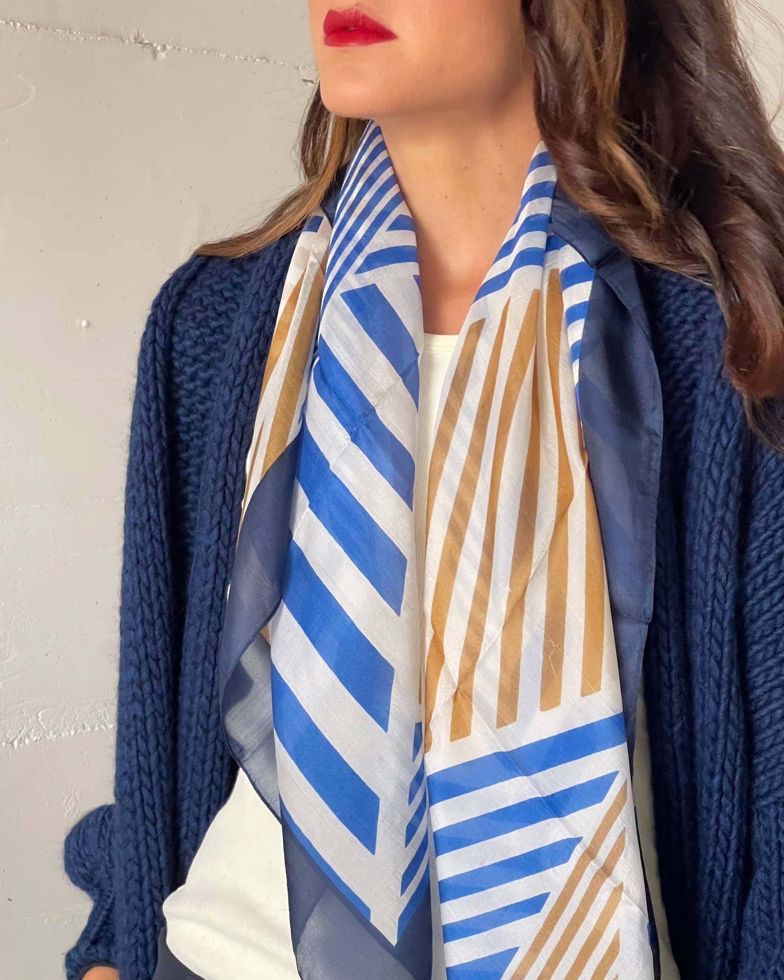FOULARD ESPOSENDE BLU