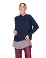 PULL JUSTINE BLU