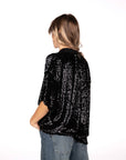 BLUSA PAILLETTES BETTY NERO