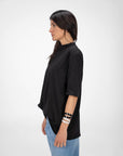 T-SHIRT CON SPALLINE SIRYA NERO