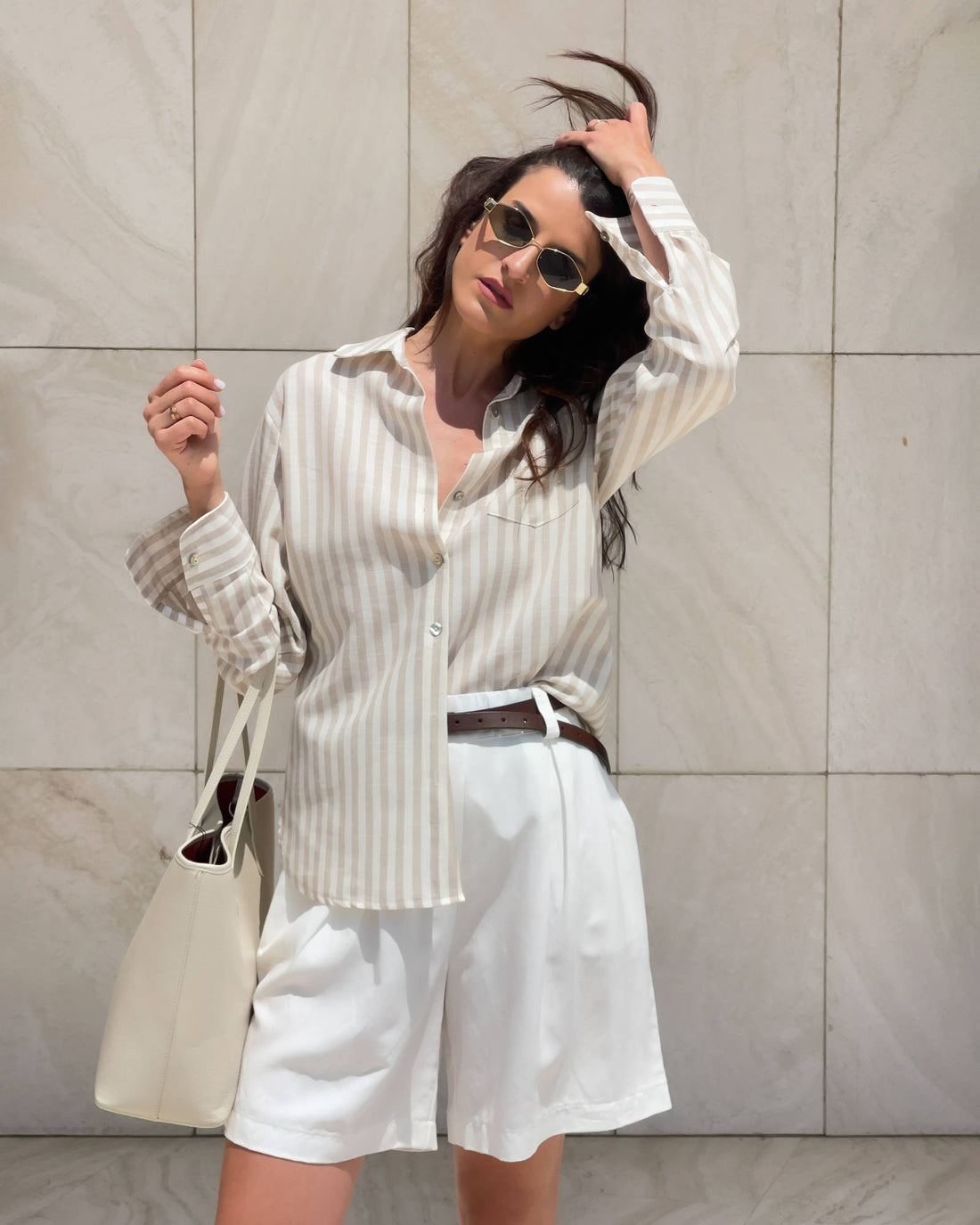 CAMICIA LEVANTE SABBIA